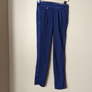 Ivivva Girls Navy Blue Jogger Sweatpants with Pink Accent
